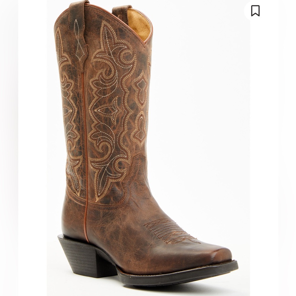 Shyanne Women’s Jesse Performance Western Boots - Square Toe Dark Brown